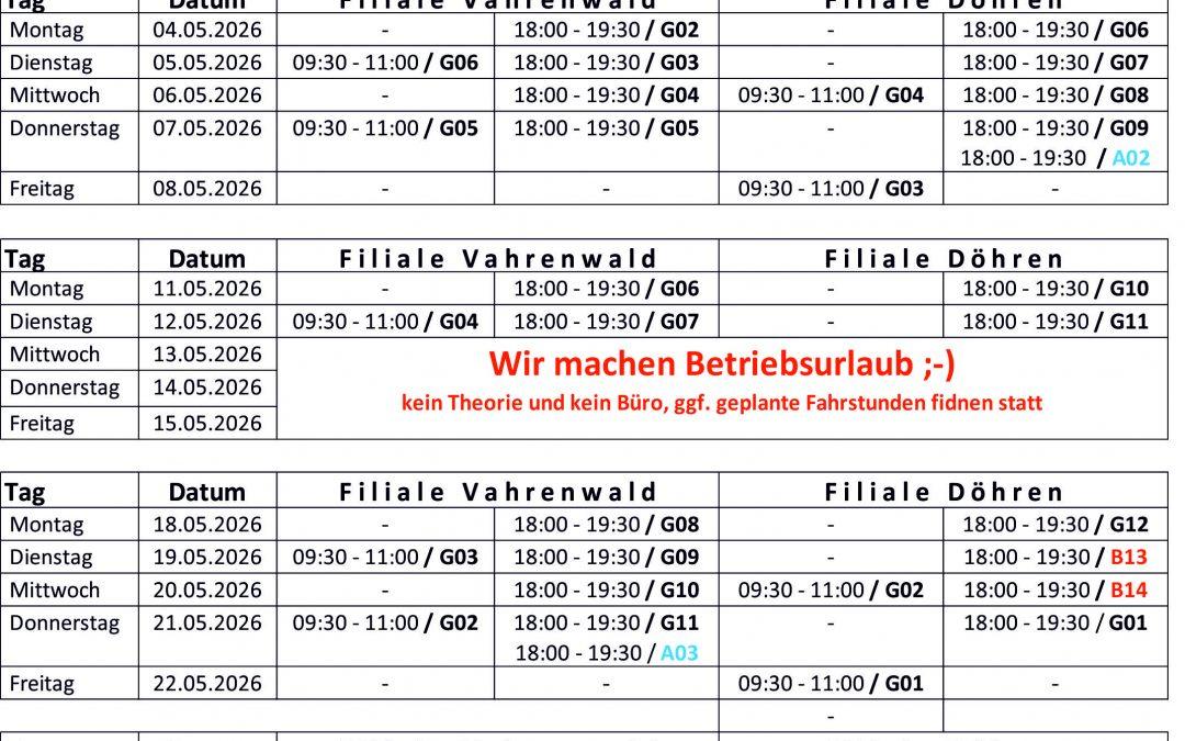 Theoriekalender Mai 2026