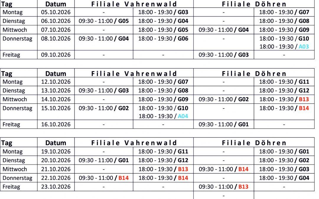 Theoriekalender Oktober 2026