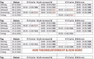 Theoriekalender Dezember 2026